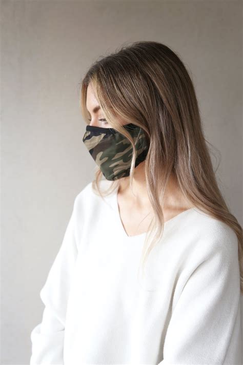 Breathe And Protect Face Mask Green Camo Cocaranti