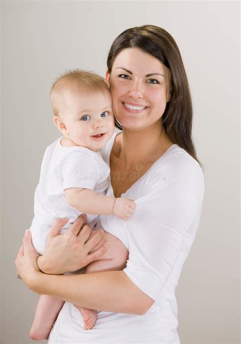 Loving Mother Holding Baby Stock Image Image