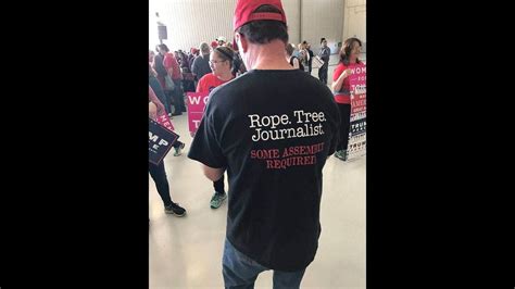 Rope Tree Journalist Photo Of T Shirt Worn At Trump Rally Goes Viral