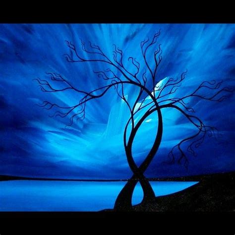 Original Tree Painting Abstract Landscape We Danced