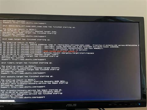 Unable To Boot Ubuntu Machine After Power Outage Server Fault