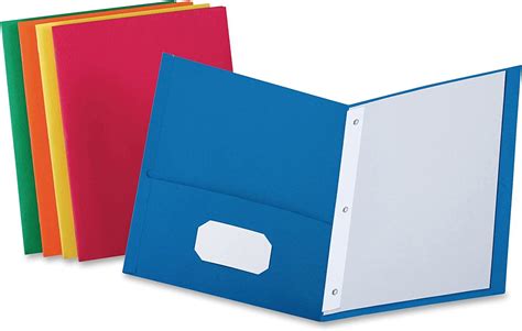 Oxford Twin Pocket Folders With Fasteners Letter Size Assorted Colors