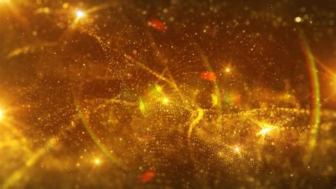 Elegant Glitter Golden Particles Stock Motion Graphics Motion Array