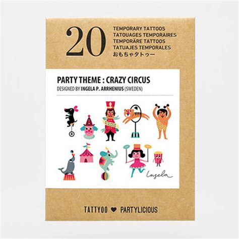 Childrens Temporary Tattoos Party Pack By Artful Kids