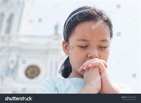 Cute Little Girl Praying Little Girl Stock Photo 1668826258 Shutterstock