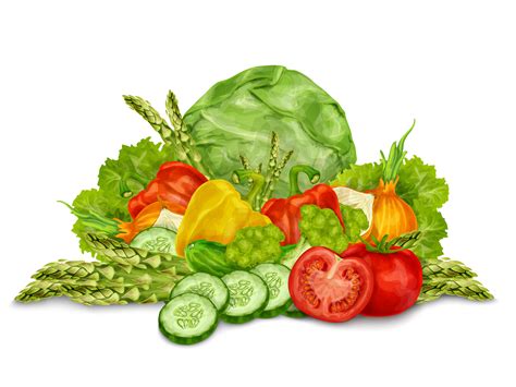 Vegetables Mix On White 453855 Vector Art At Vecteezy
