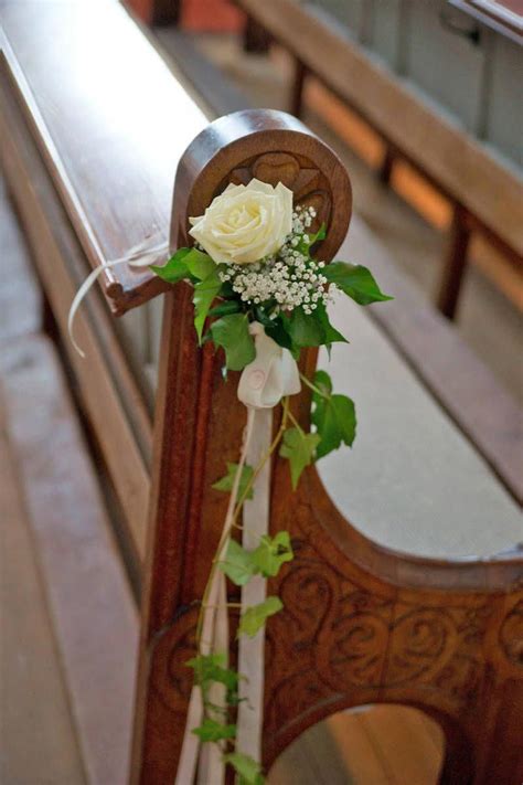 Put Flowers On The End Of Each Pew To Symbolize Those Who Have Passed