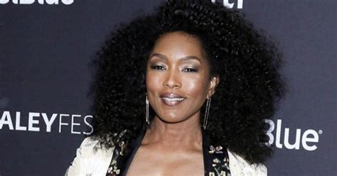 Angela Bassett Flaunts Plunging Cleavage In Sheer Lingerie Expos