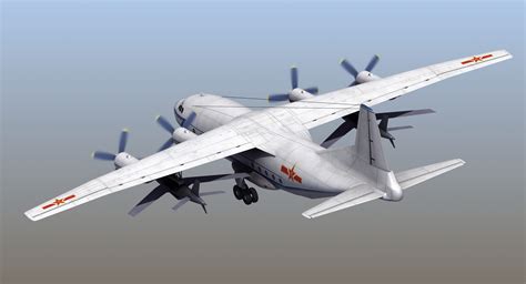 Shaanxi Y 8e Cub Drone Carrier 3d Model 199 3dm 3ds Dwg Fbx Flt