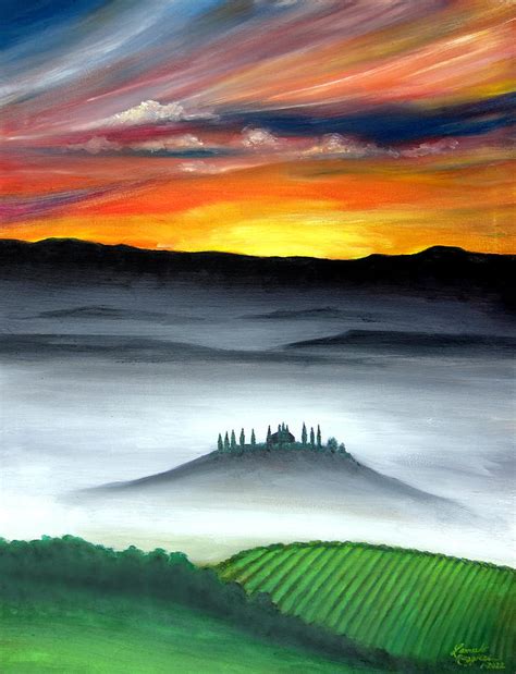 Tuscan Skies Painting By Leonardo Ruggieri Pixels