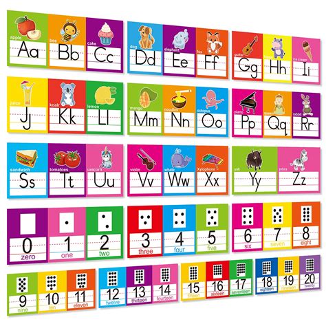 Buy Alphabet Line Bulletin Board Set Abc Number 0 20 Wall Decorations