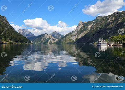 Lake Traun Traunsee In Austria Stock Image Image Of Nature