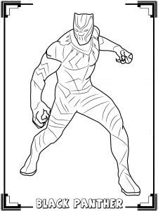 Also, you could use the search box to find what you want. Black Panther - Free printable Coloring pages for kids