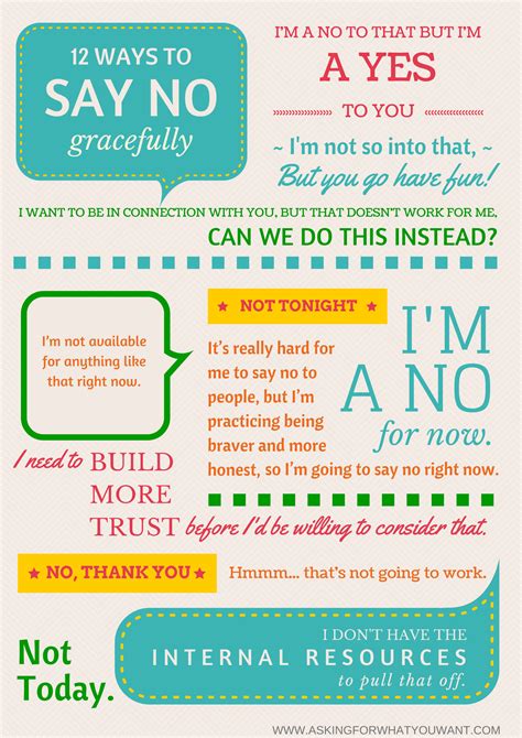 12 Ways To Say No Gracefully Without Saying Maybe Later