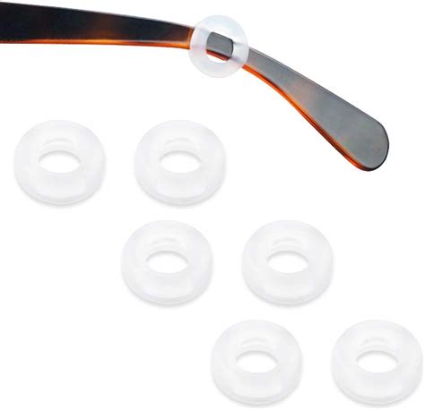 Kalevel 3 Pairs Silicone Eyeglasses Temple Tips Sleeve Retainer Anti Slip Sunglasses Ear Hook