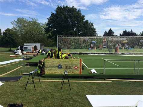 Tennis Court Surfacing At Wimbledon For Hsbc