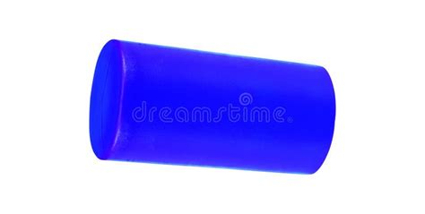 Blue Cylinder On White Background Stock Photo Image Of Plastic