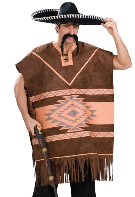 Mexican Poncho Costume Abfab Fancydress