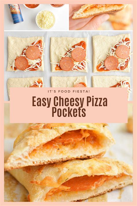 homemade easy cheesy pizza pockets