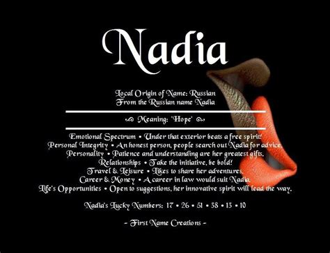 Pin By Idris Giwa On Aloma Names With Meaning Names Nadia Name