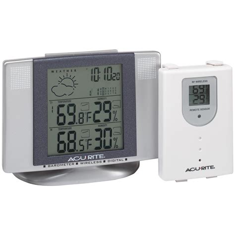 Acu Rite Wireless Weather Station And Atomix Clock With Remote