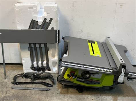Ryobi 10 Table Saw W Rolling Stand Rts23 Lot 939 August Monthly