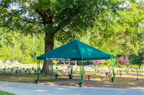 Funeral Service Tent Williamsburg Memorial Park