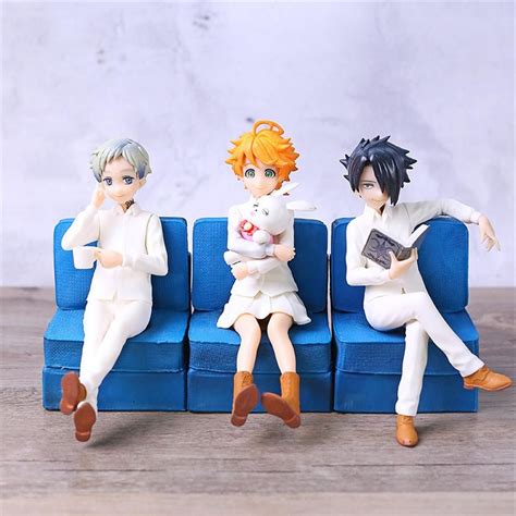 Anime The Promised Neverland Emma Norman Ray Pvc Figure Figurine Model Toy C0220329c From