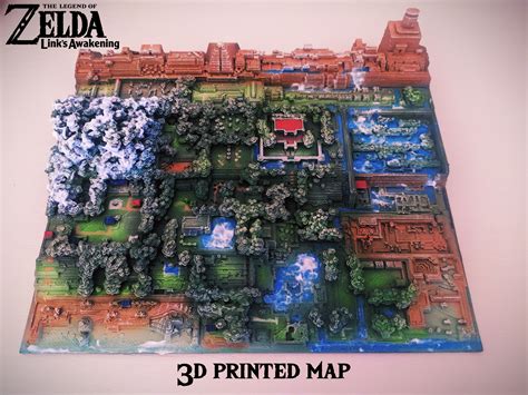Zelda Link S Awakening Map 3d Model 3d Printable Cgtrader