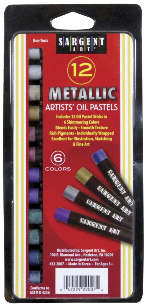 Sargent Art Gallery Non Toxic Oil Pastel 7 16 X 3 1 4 In Assorted