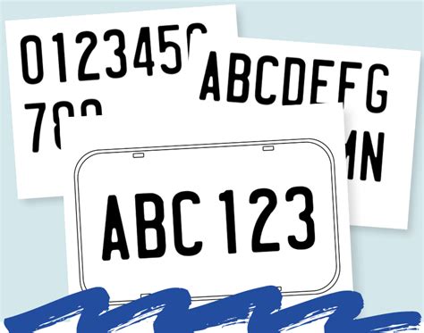 Free Printable License Plate Template For Kids And Next Comes L
