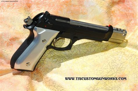 Tj Custom Compensated Beretta 92fs Ps With A Satin Polished Stainless 5