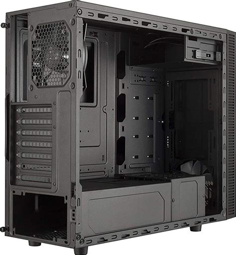 Masterbox e500l choose your style front slide panel colored trim support for a total of 3 fans & liquid cooling graphics card support up to 399mm versatile cooling options the front supports up to two 120mm/140mm fans and u. Cooler Master MasterBox E500L Acrylic Side Panel ATX Mid ...