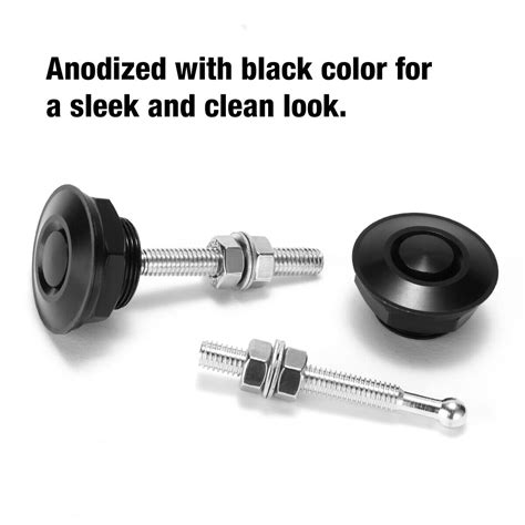 X Push Button Quick Release Hood Bonnet Pins Lock Clip Car Bumper Latch Kit EXG EBay