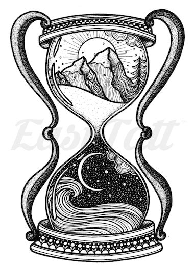 Hourglass By Stratlacyart Easytatt™ Tattoo Style Drawings Art