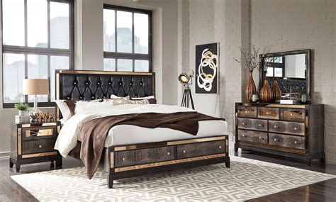 Looking for high quality, uniquely designed mirrored bedroom sets on affordable price range? Mirror Storage Bedroom Set (Chocolate) - 1StopBedrooms.