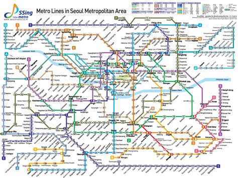 Seoul Metro Map Seoul Korea Metro Map Subway Map Map