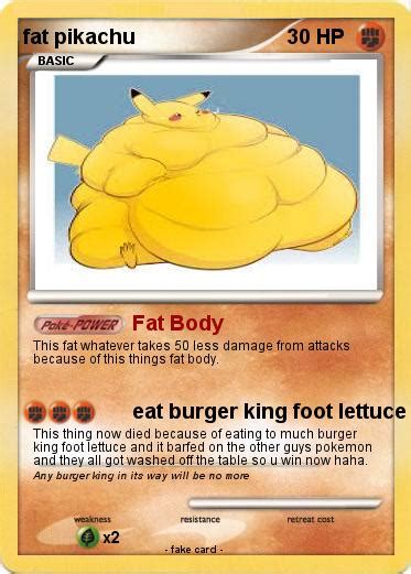 Pokémon Fat Pikachu 179 179 Fat Body My Pokemon Card