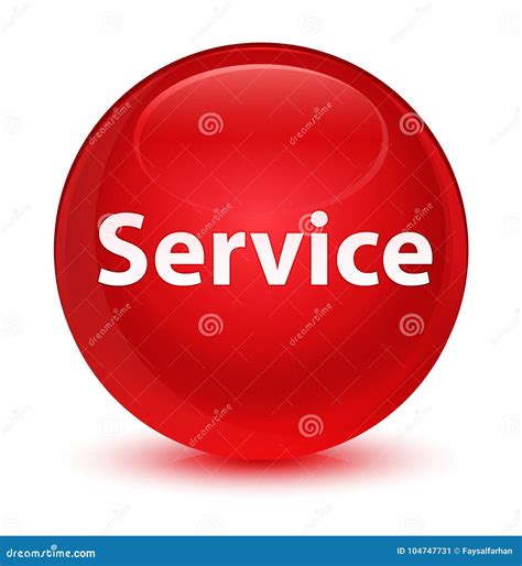 service glassy red round button stock illustration illustration of assistance customer 104747731