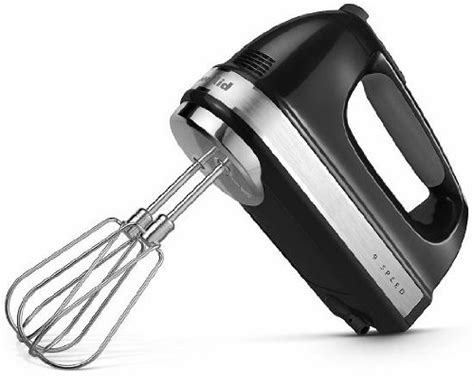 The black matte color matches well with other kitchenaid small appliances in the same black color i have bought in the past. KitchenAid KHM920A 9 Speed Hand Mixer with Free Dough ...
