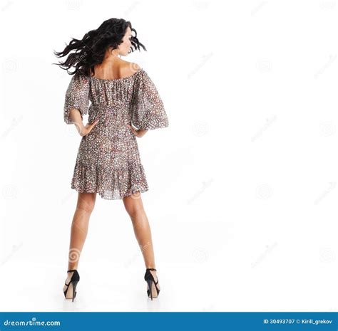 Woman Back Portrait Stock Image Image Of Funky Brown 30493707