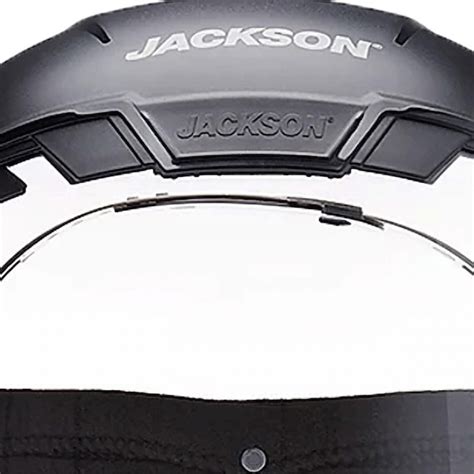 Jackson Safety Maxview Face Shield Clear Lens Black Frame Ansi Osha Standards Panoramic View