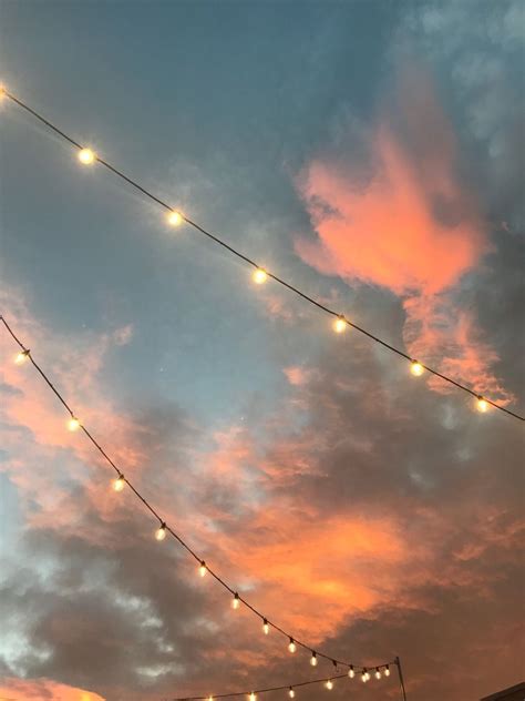 Lights In The Sky Aesthetic Backgrounds Pretty Sky Sky Aesthetic