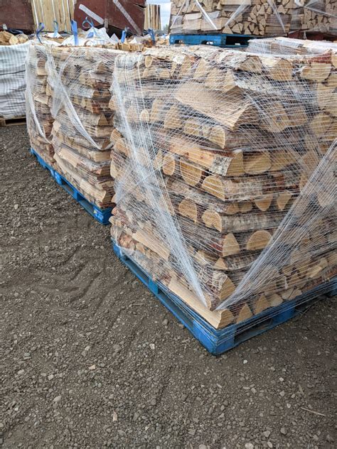 12 Cord Dry Stacked Birch Firewood Wood Depot