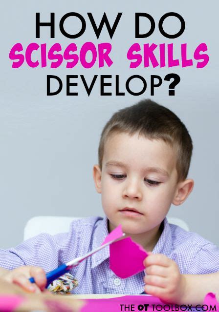 Steps Of Scissor Skill Development Scissor Skills Preschool Fine
