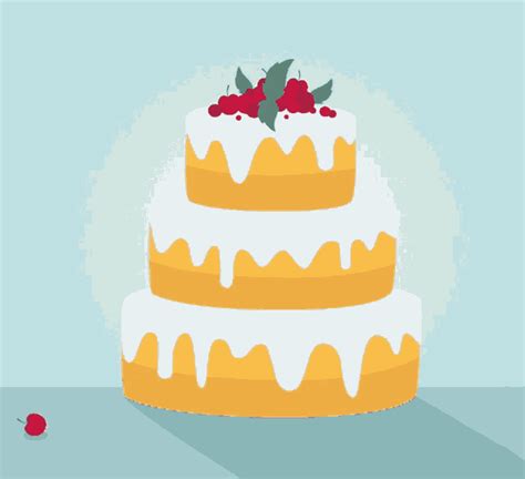 Birthday Cake Animated  Birthday  Happy Cake Animated Sparklers Funimada Strawberry