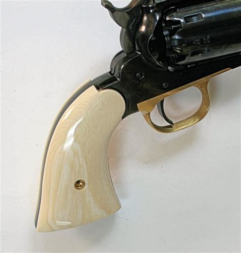 Remington 1858 Pietta Real Ivory Grips Smooth