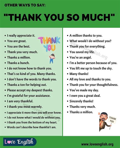 Thank You So Much 33 Different Ways To Say Thank You So