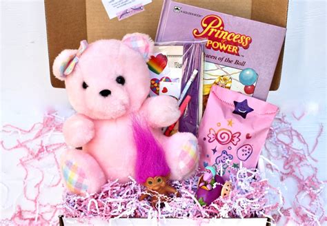 80s Kids Pink Bear Care Package Nostalgic Care Packages On Etsy