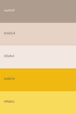 Paleta de color Nude códigos combinaciones